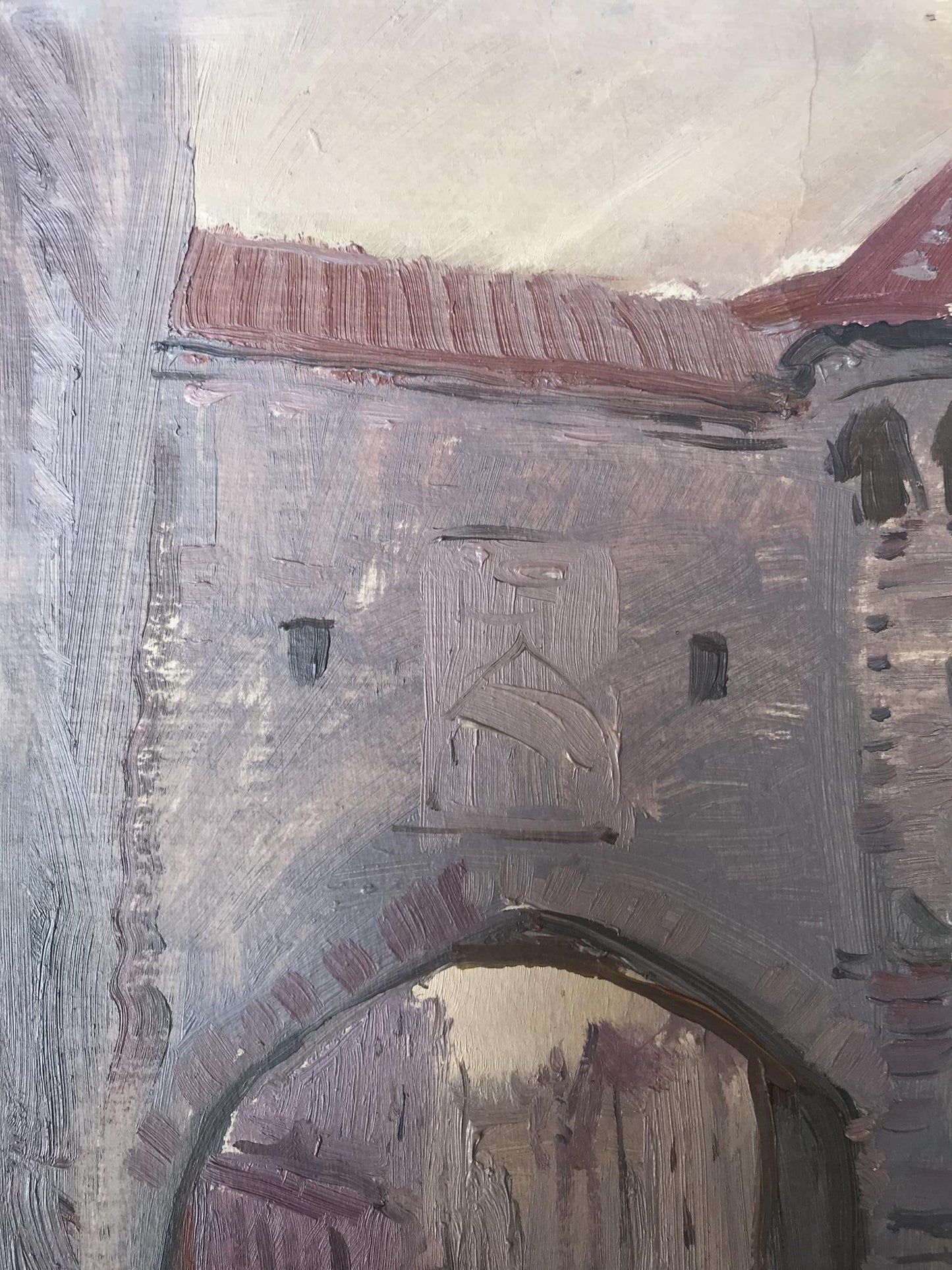 Oil painting Fortress Unknown artist