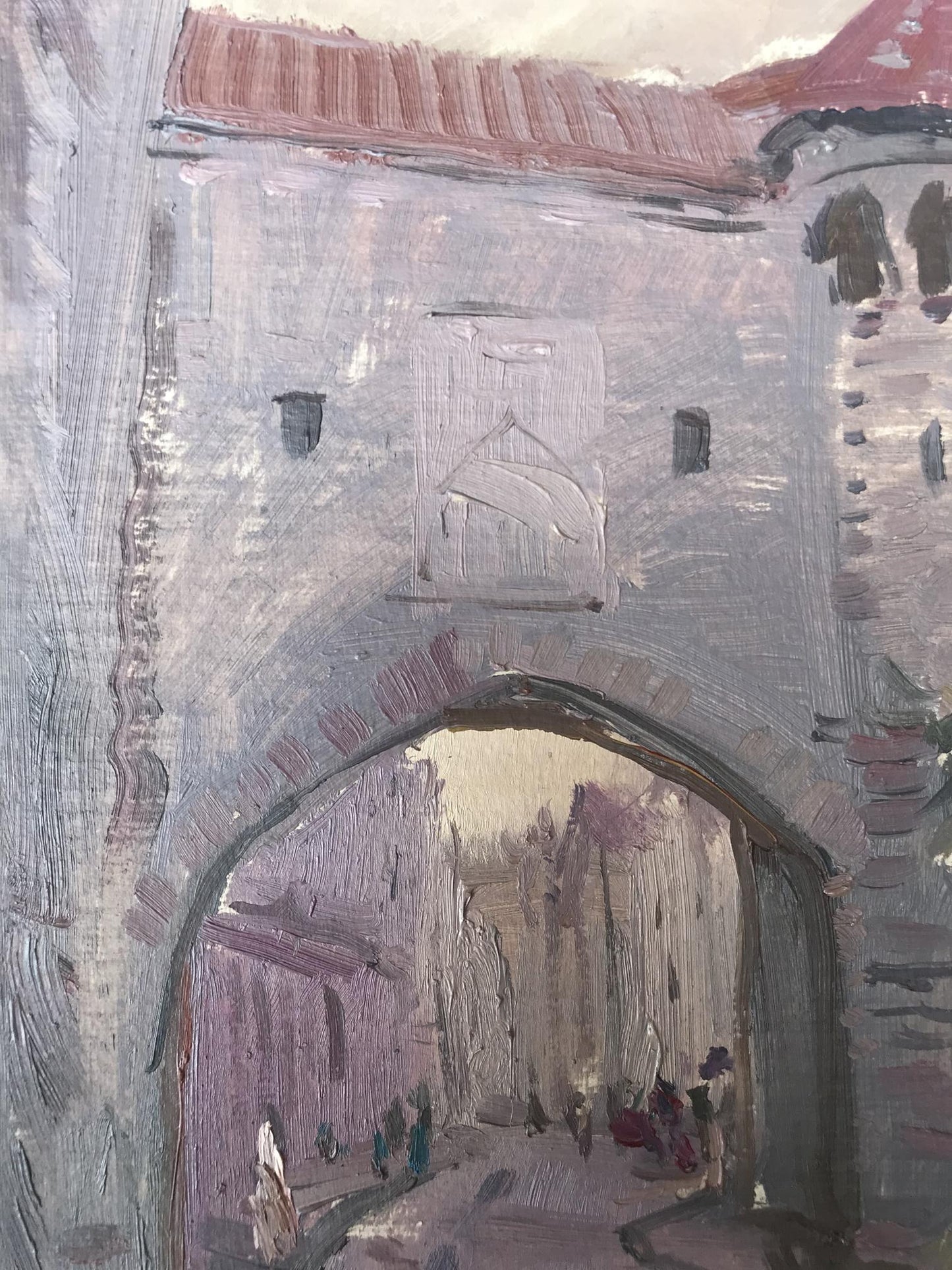 Oil painting Fortress Unknown artist