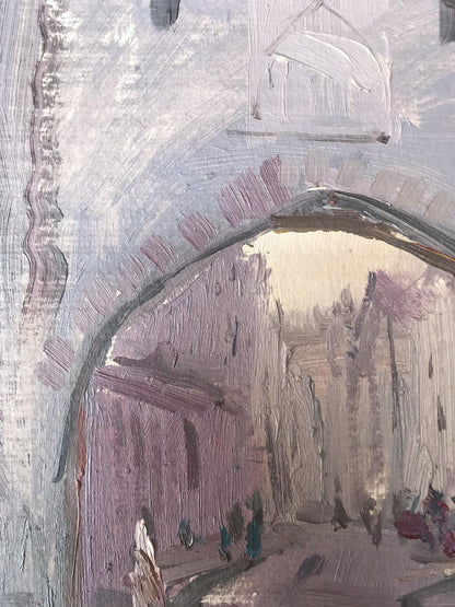 Oil painting Fortress Unknown artist