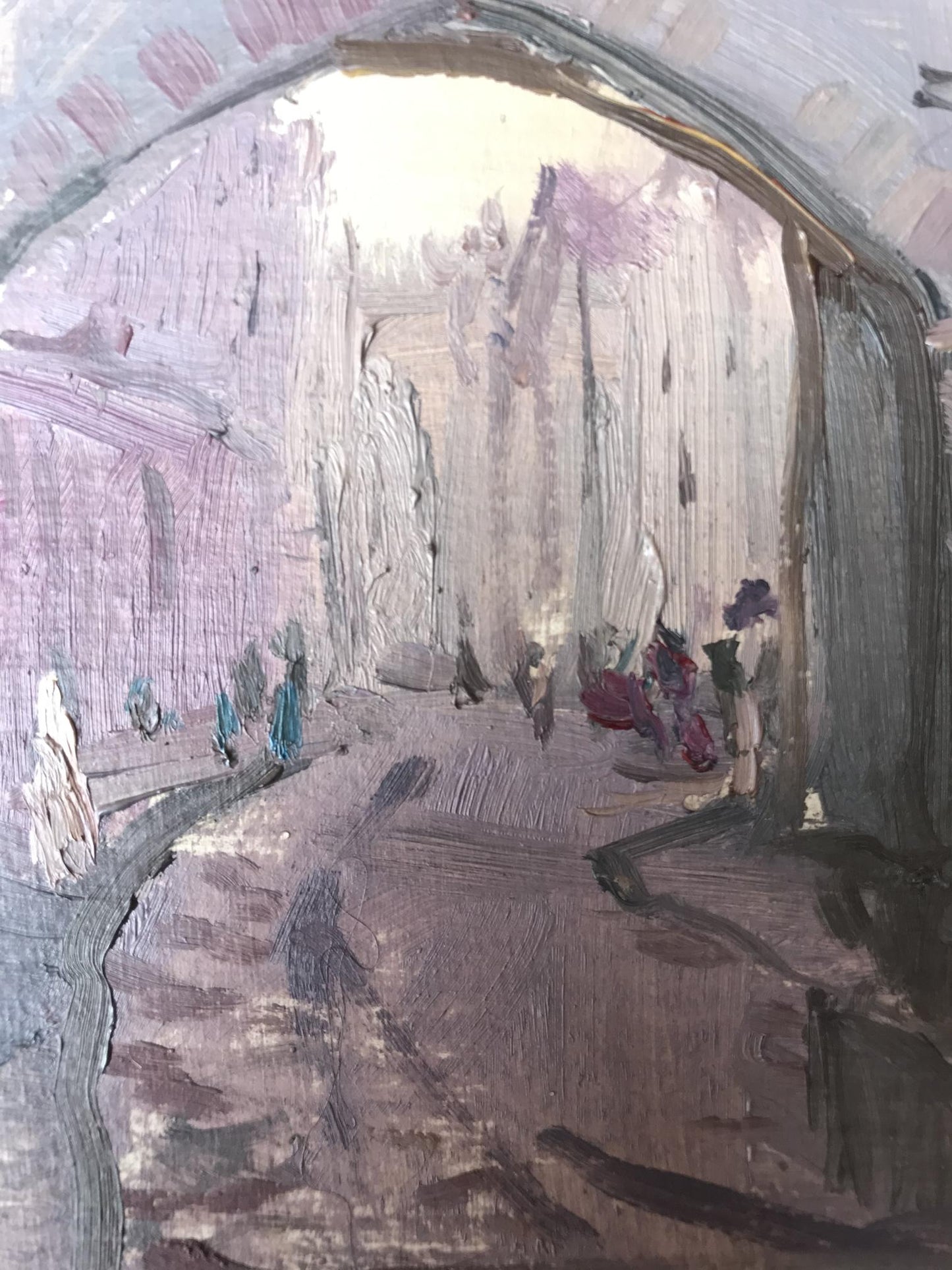 Oil painting Fortress Unknown artist
