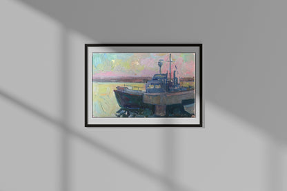 Oil painting  sea