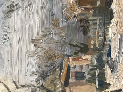 Oil painting Winter morning Unknown artist