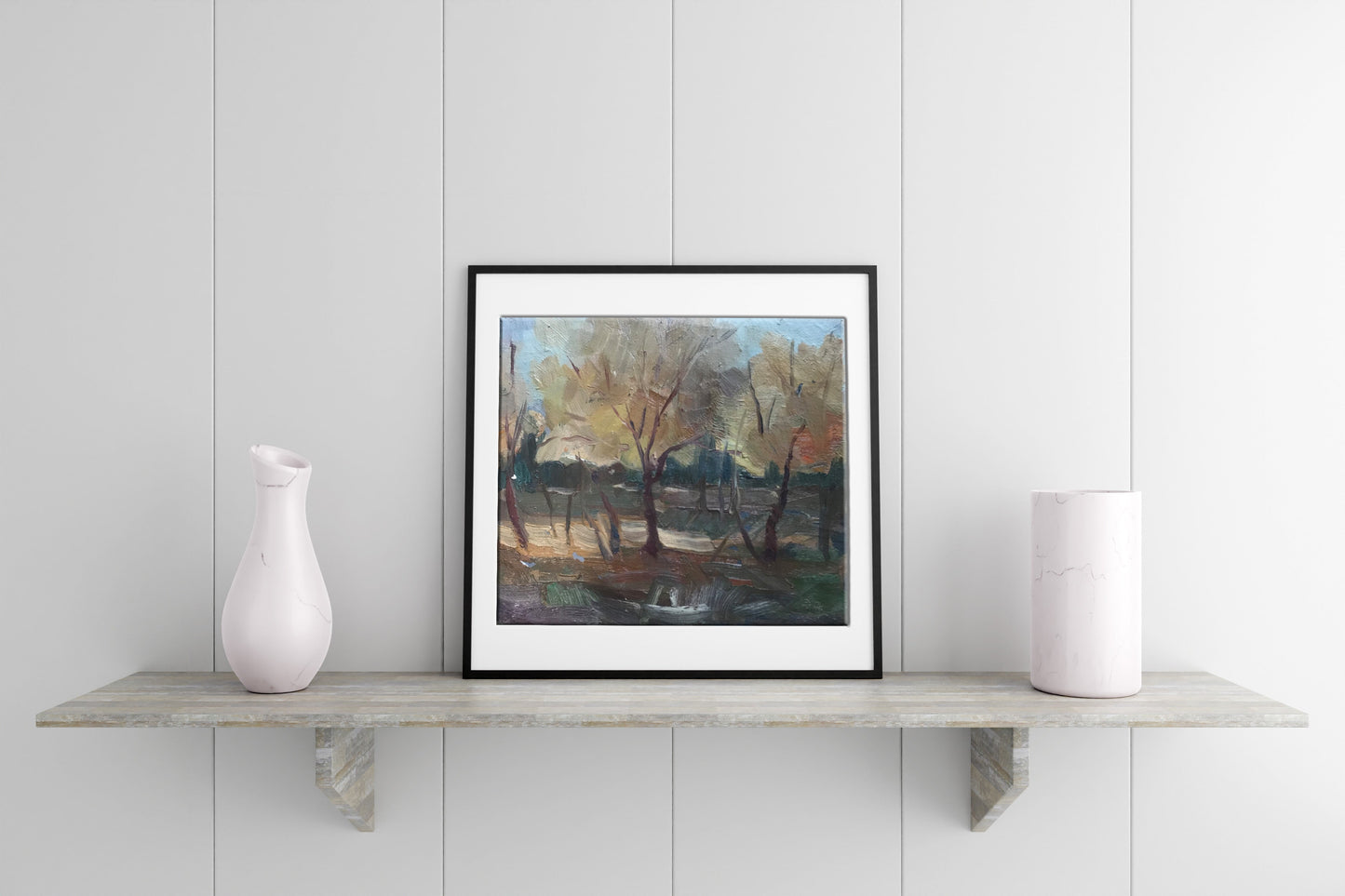 Oil painting Forest landscape Zabara S.