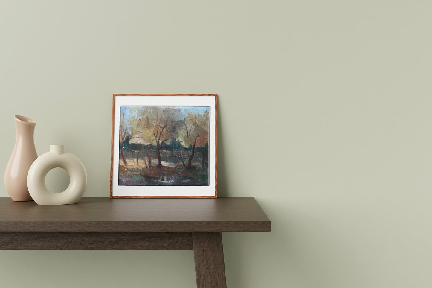 Oil painting Forest landscape Zabara S.