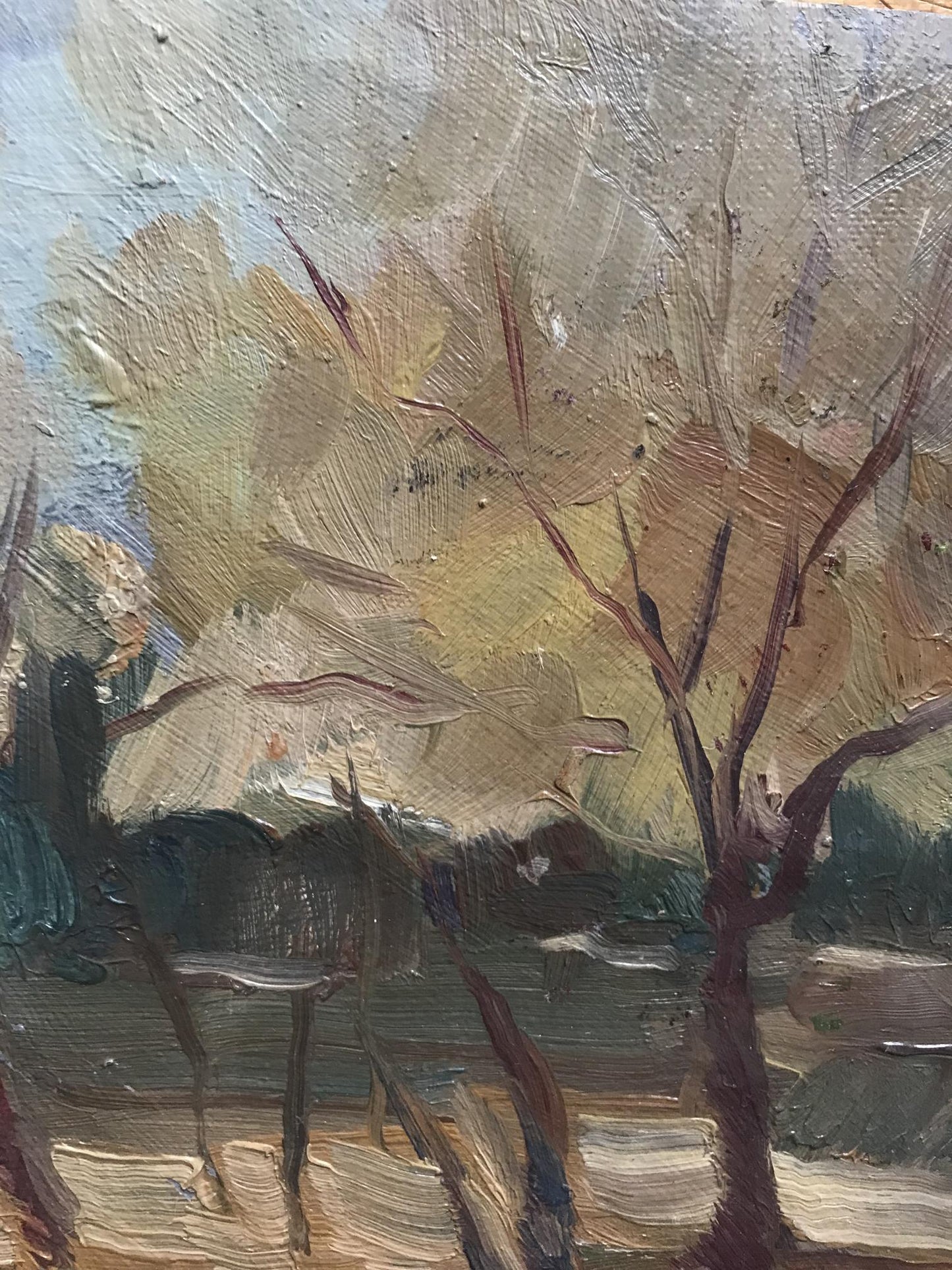 Oil painting Forest landscape Zabara S.