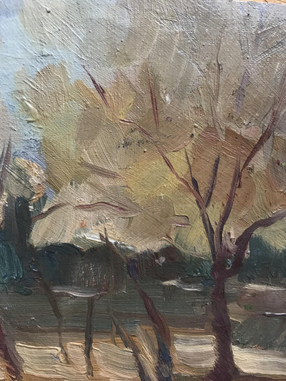 Oil painting Forest landscape Zabara S.