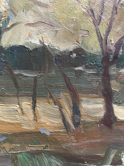 Oil painting Forest landscape Zabara S.