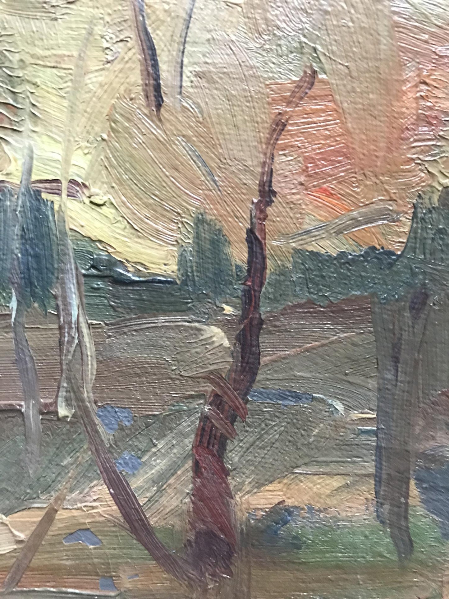 Oil painting Forest landscape Zabara S.