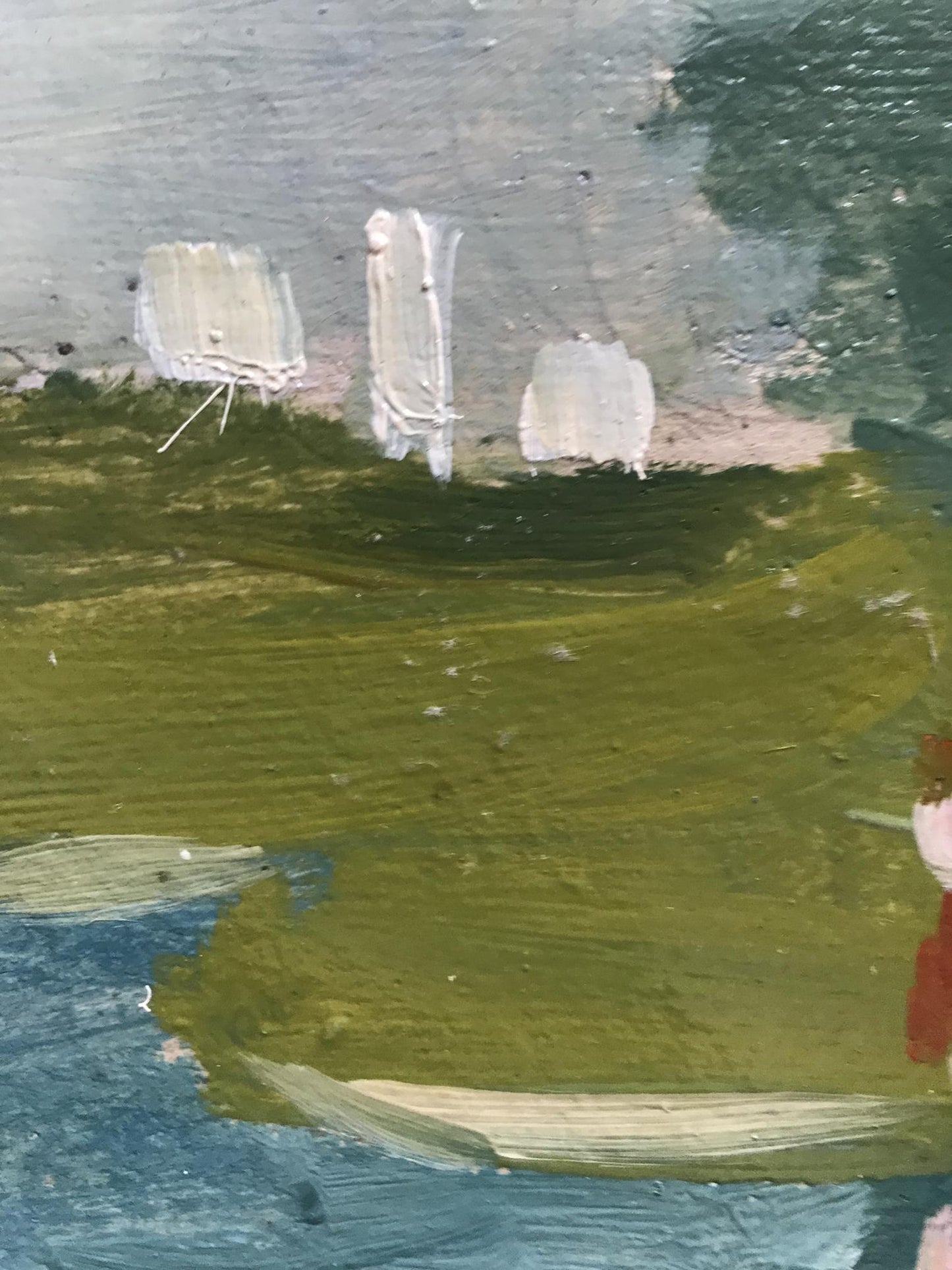 Oil painting Girl by the river Unknown artist