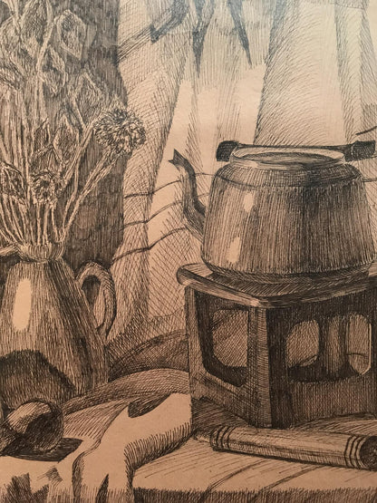 Pencils painting Relaxation Unknown artist