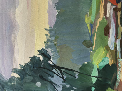Oil painting By the pond Unknown artist
