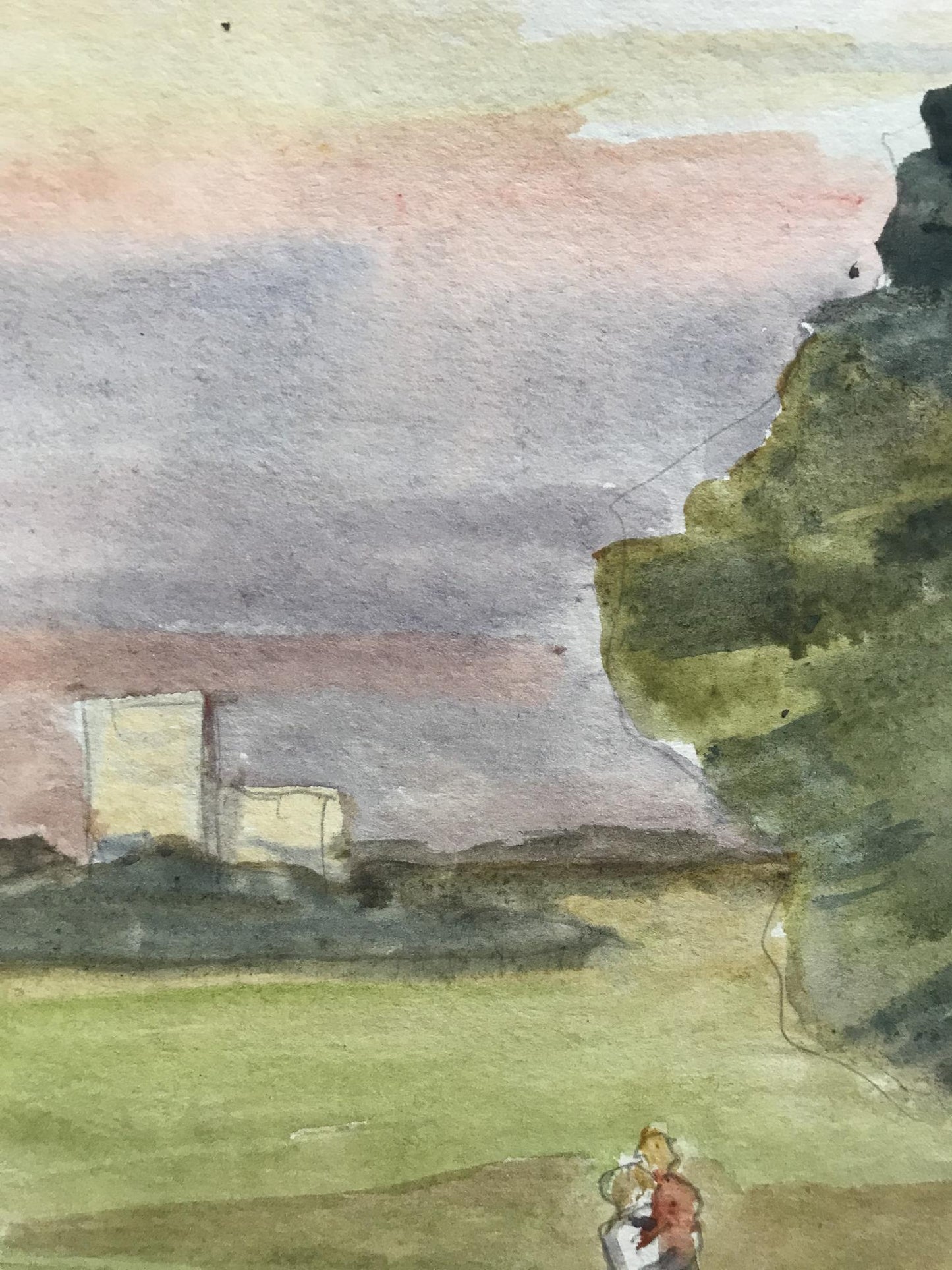 Watercolor painting Nature Landscape 