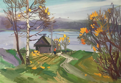 Oil painting Country life Unknown artist