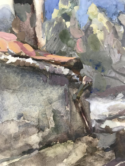 Watercolor painting Urban landscape Maksyuta O.