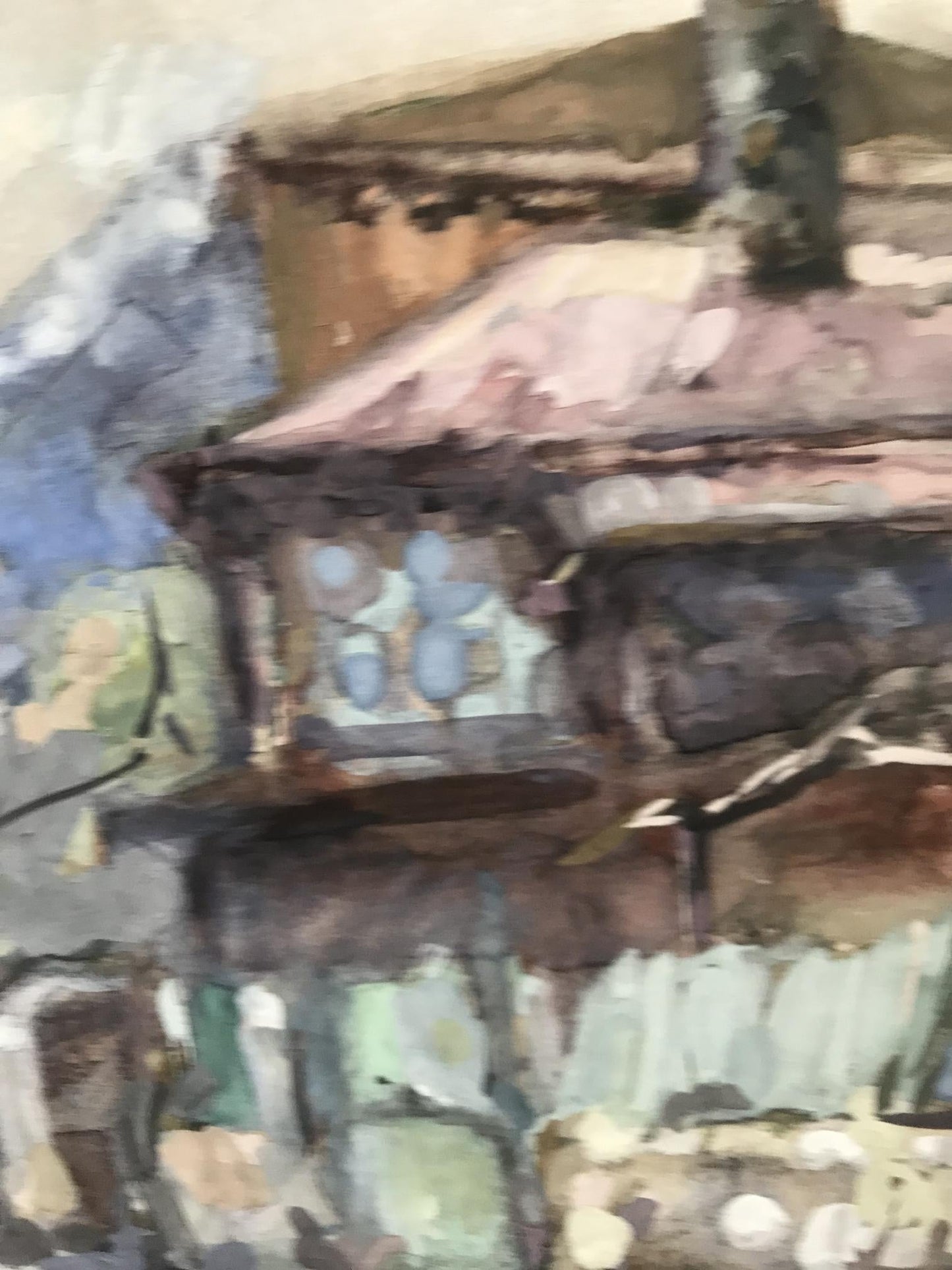 Watercolor painting Urban landscape Maksyuta O.