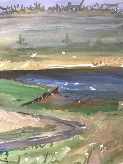 Oil painting It's raining Unknown artist