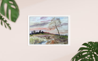 Watercolor painting Autumn days Unknown artist