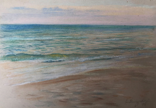 Pencils painting Seascape Myshurovsky Victor