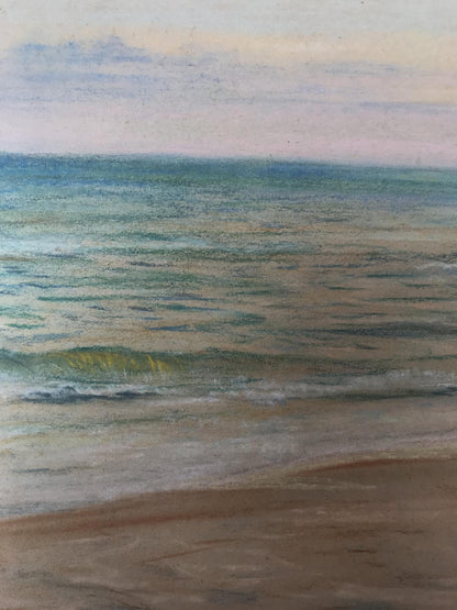 Pencils painting Sea