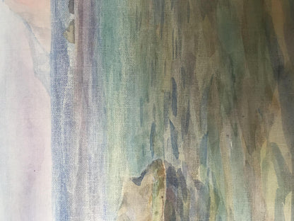 Watercolor painting Seascape