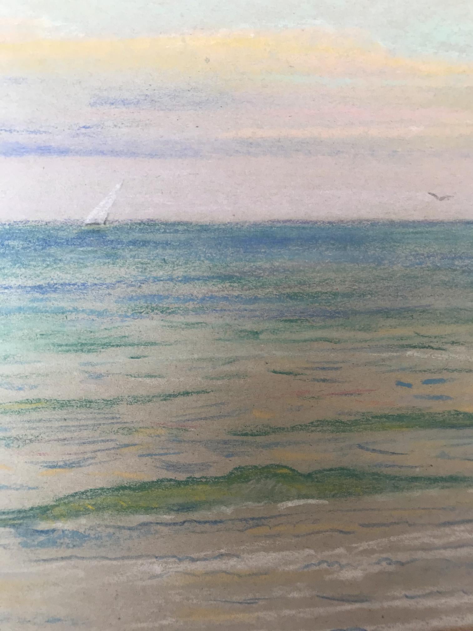 Pencils painting Sea Nature Landscape 