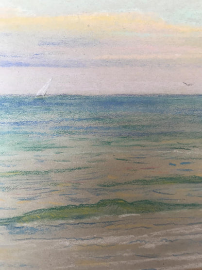 Pencils painting Sea Nature Landscape 