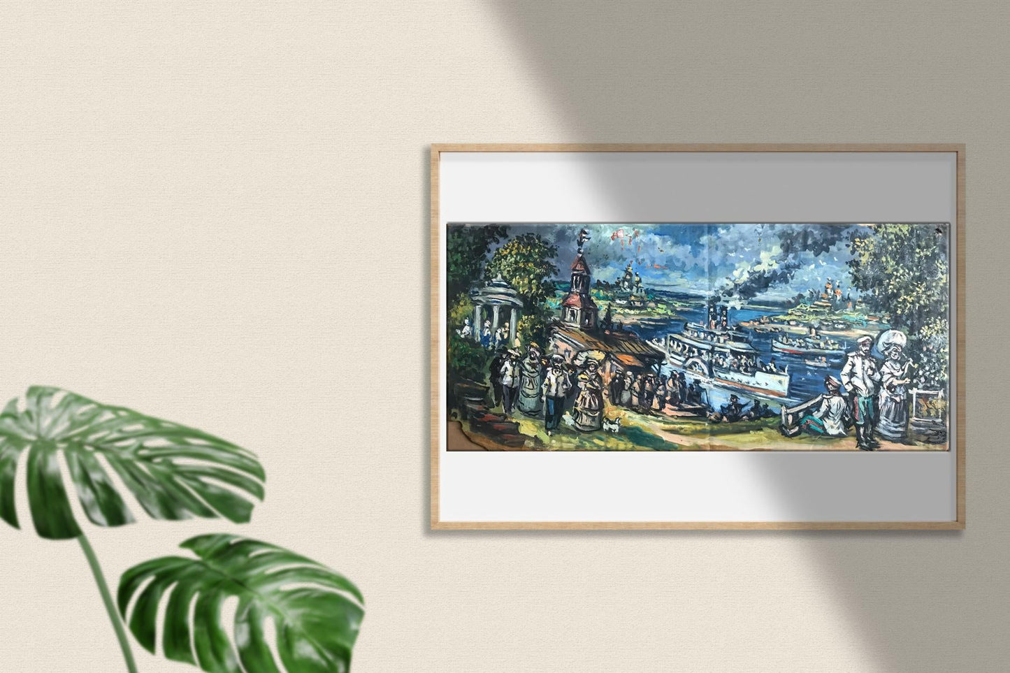 Oil painting Navy Day Alexander Arkadievich Litvinov