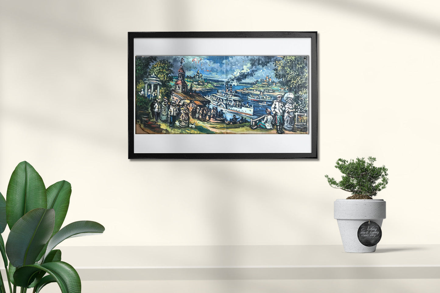 Oil painting Navy Day Alexander Arkadievich Litvinov