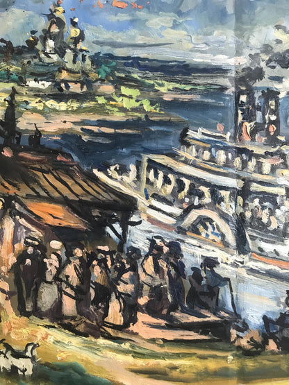 Oil painting Navy Day Alexander Arkadievich Litvinov