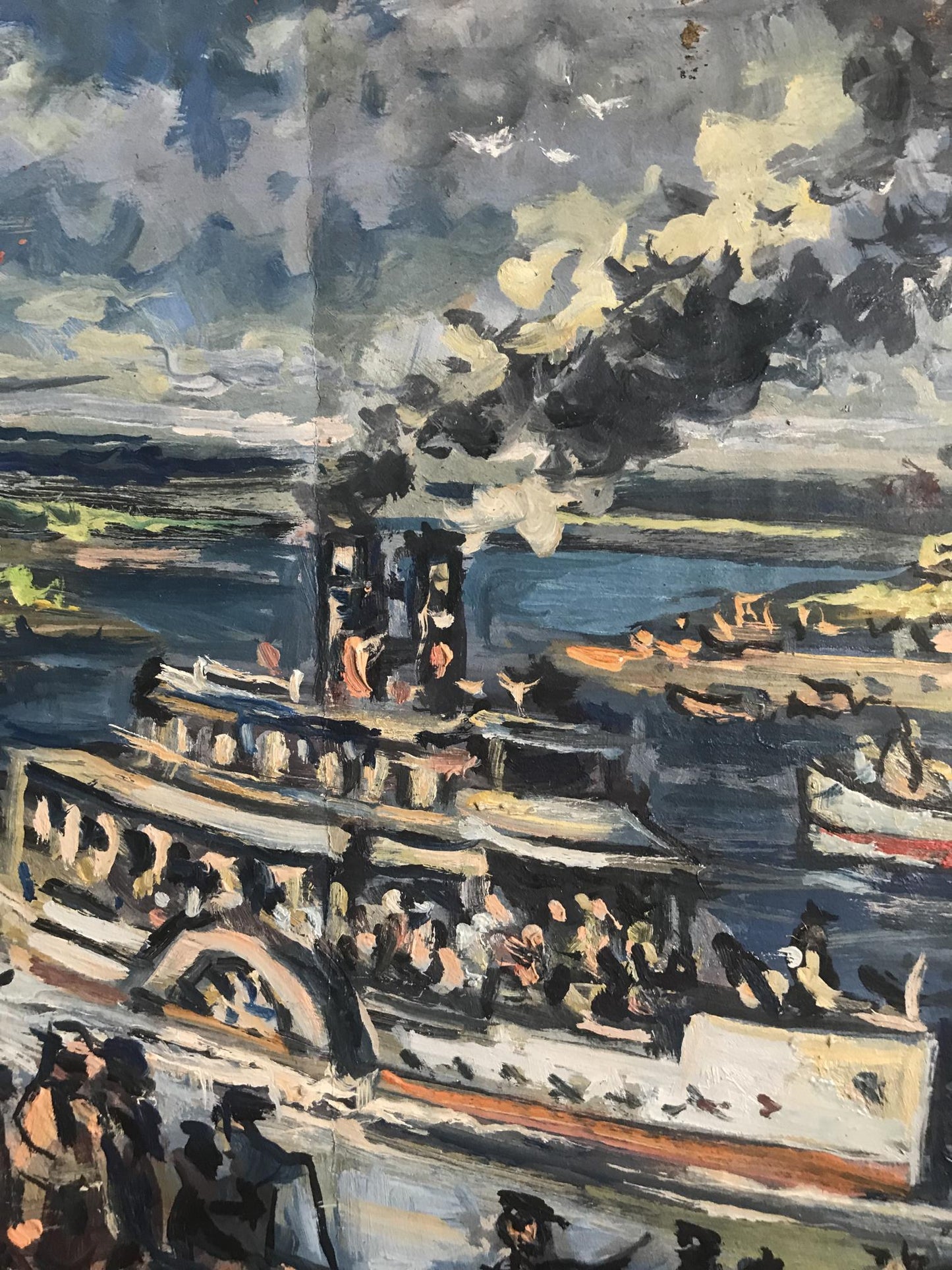 Oil painting Navy Day Alexander Arkadievich Litvinov