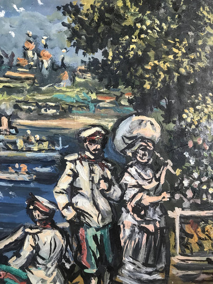 Oil painting Navy Day Alexander Arkadievich Litvinov