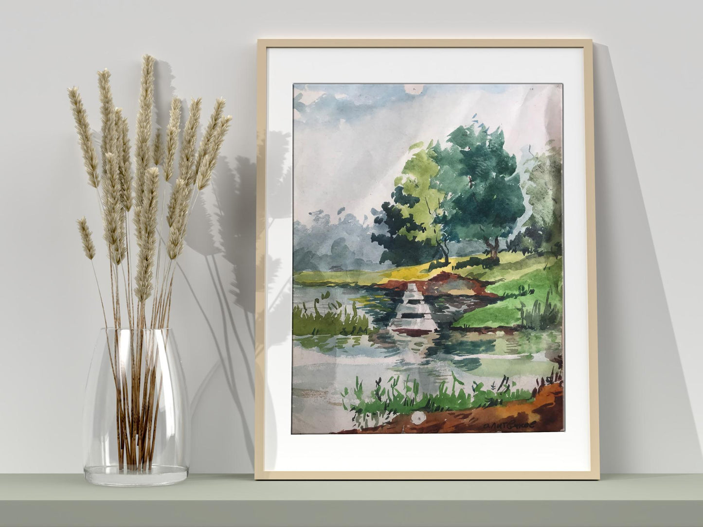 Watercolor painting Walk in the woods Alexander Arkadievich Litvinov