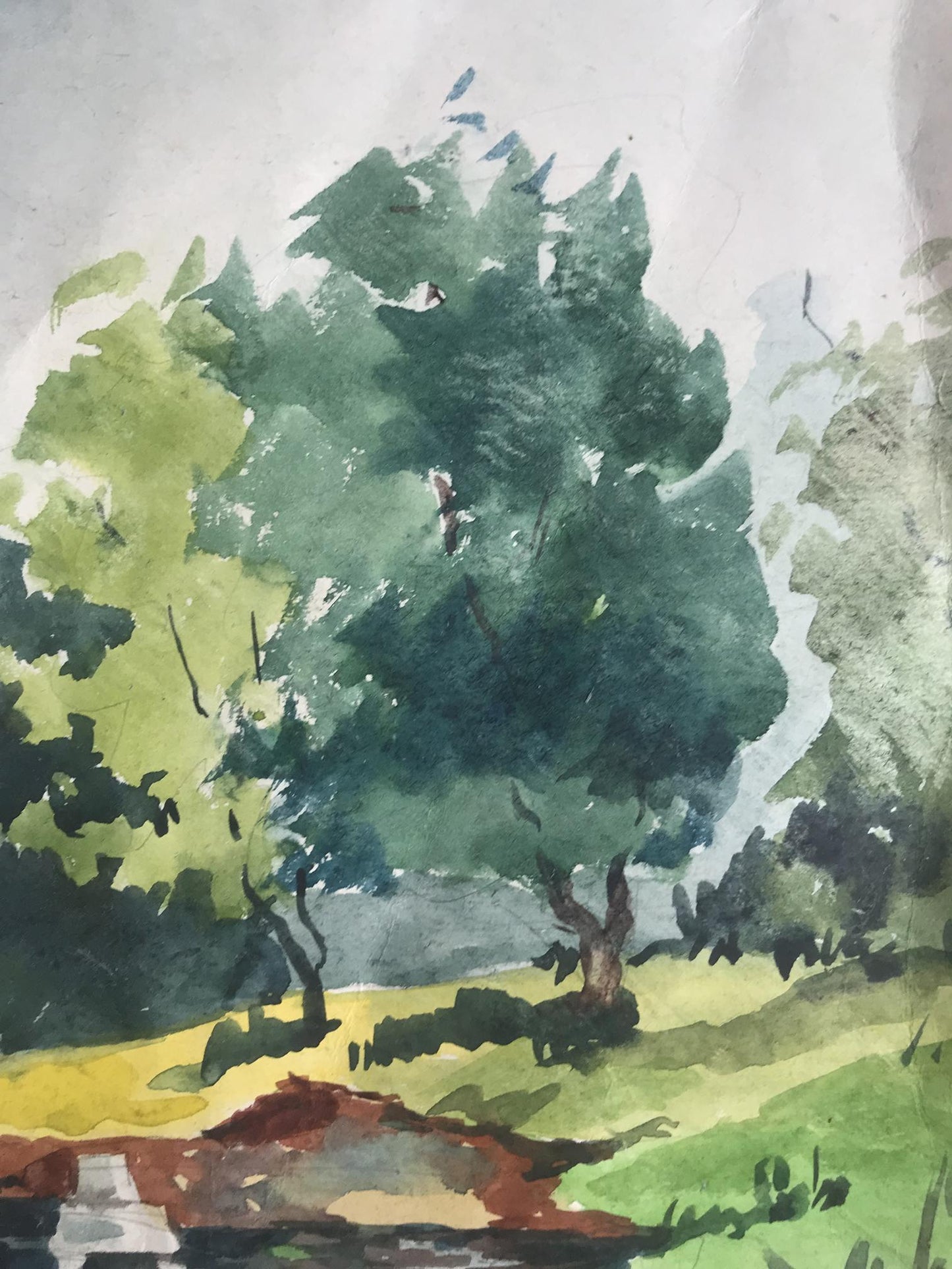 Watercolor painting Walk in the woods Alexander Arkadievich Litvinov