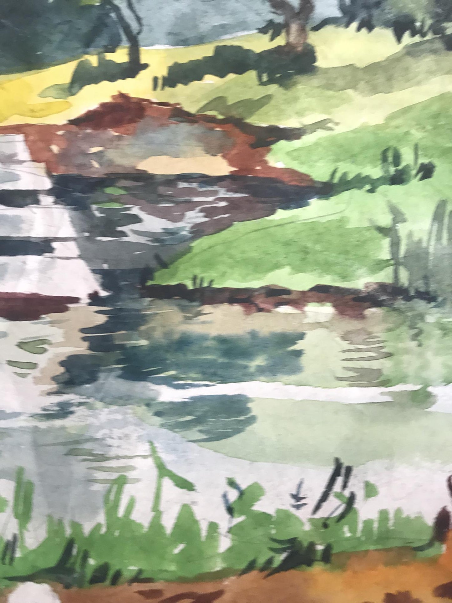 Watercolor painting Walk in the woods Alexander Arkadievich Litvinov