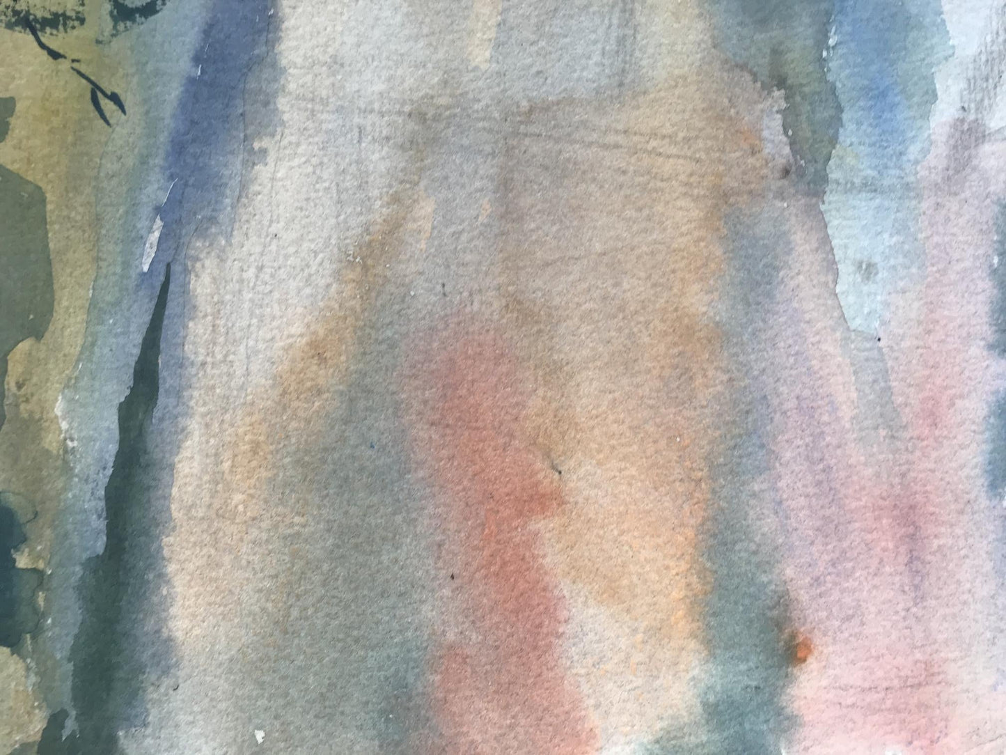 Watercolor painting House on the outskirts Alexander Arkadievich Litvinov