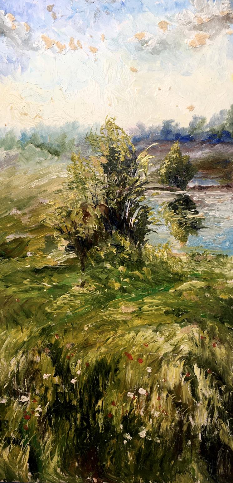 Oil painting Before the rain Unknown artist