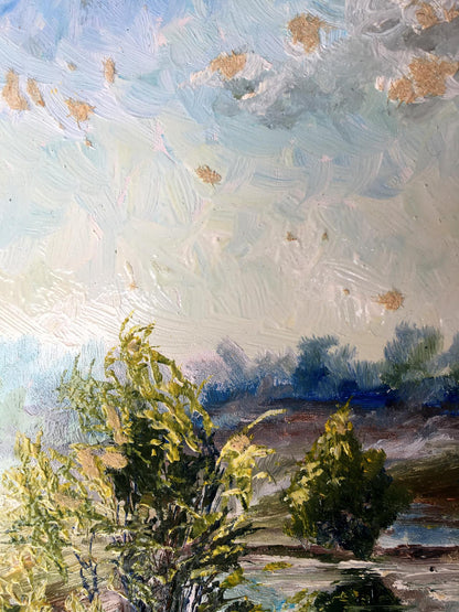 Oil painting Before the rain Unknown artist