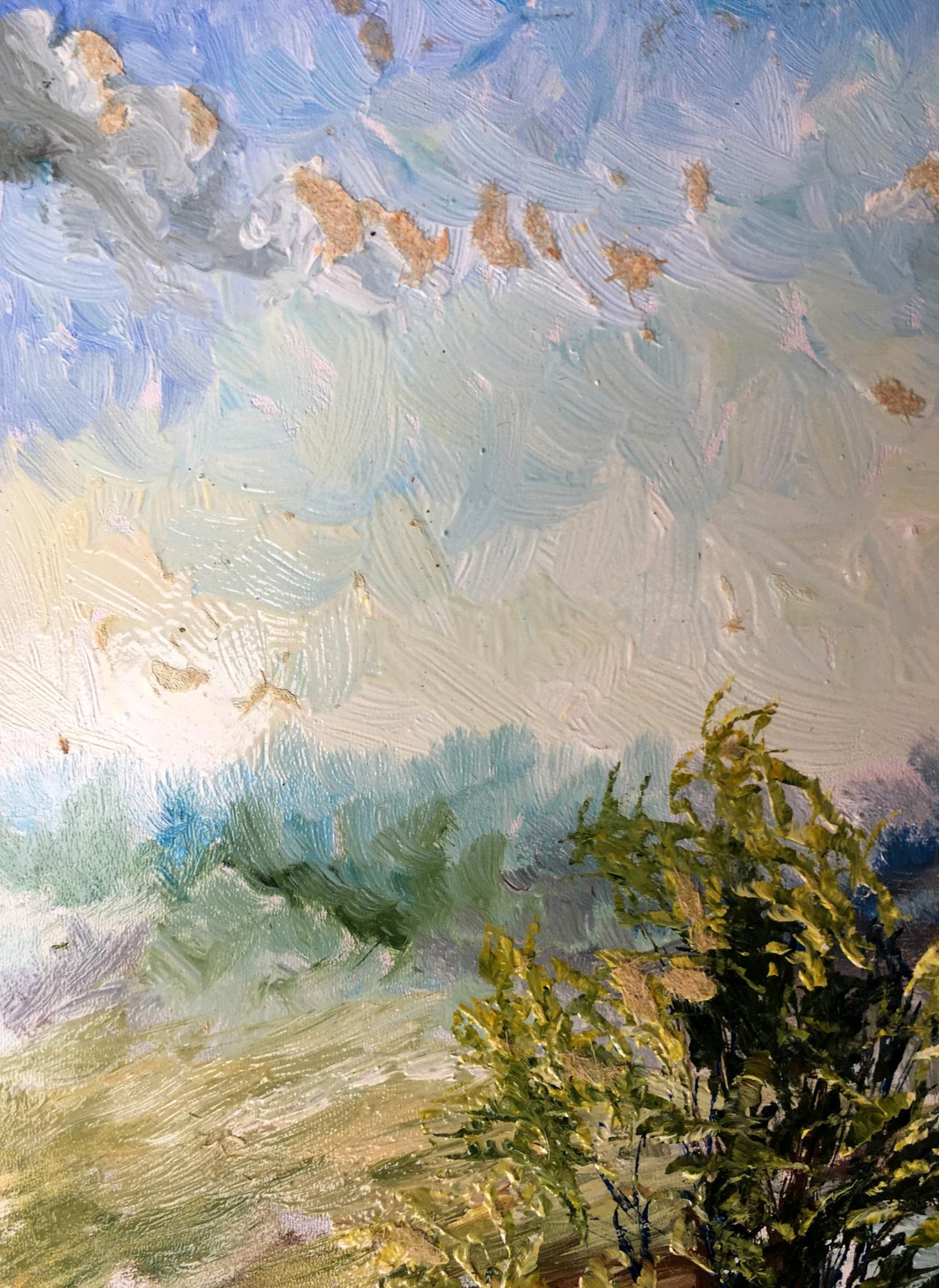 Oil painting Before the rain Unknown artist