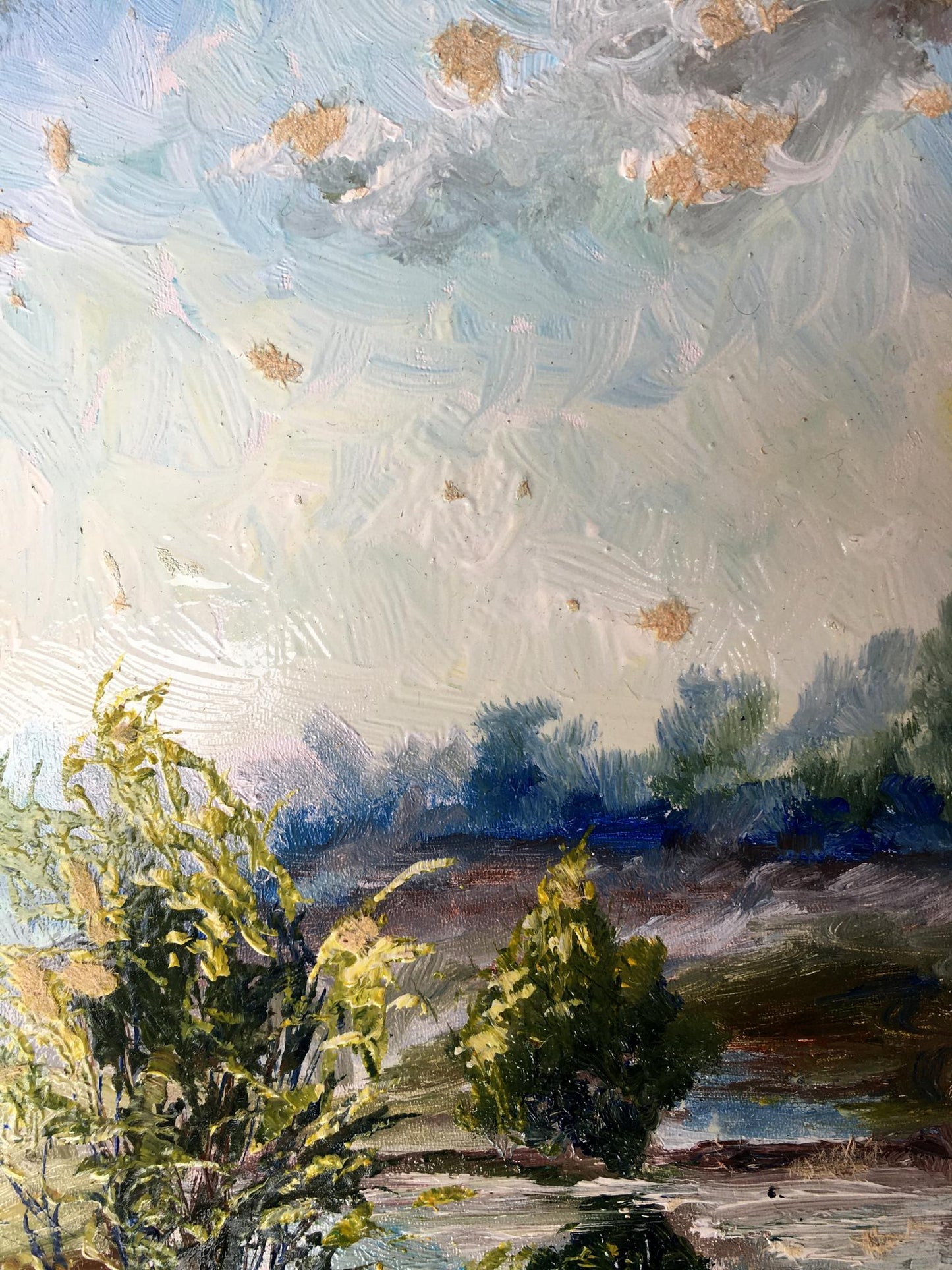 Oil painting Before the rain Unknown artist