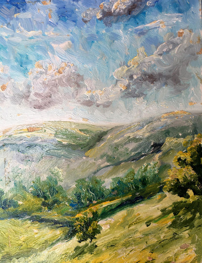 Oil painting After the rain Unknown artist