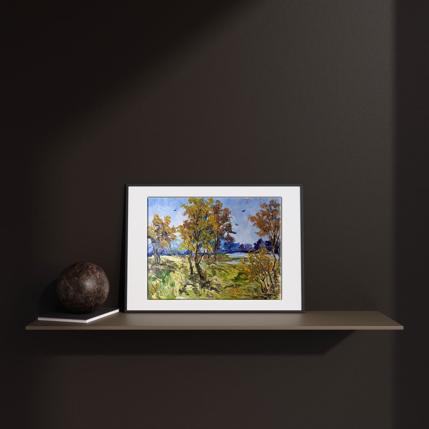 Oil painting Rest at nature Unknown artist