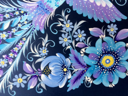 Acrylic painting Winter motif Trenbach K.