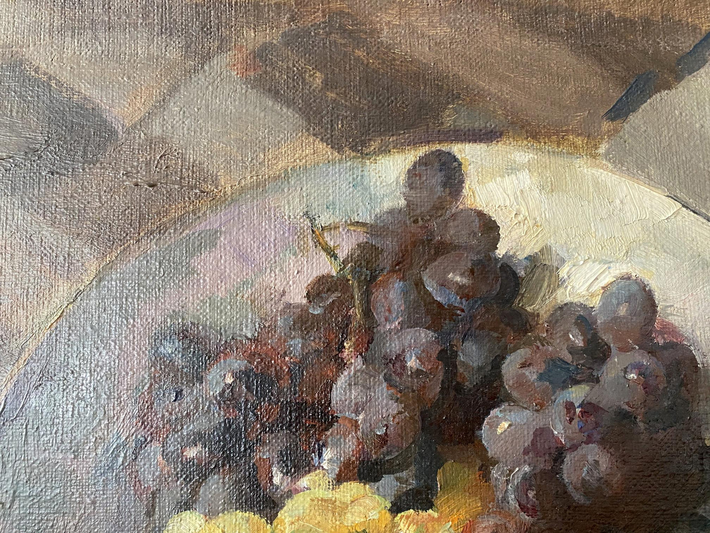 Oil painting Juicy grapes V. Tomov