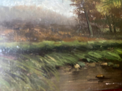 Oil painting Near the mountains European artist
