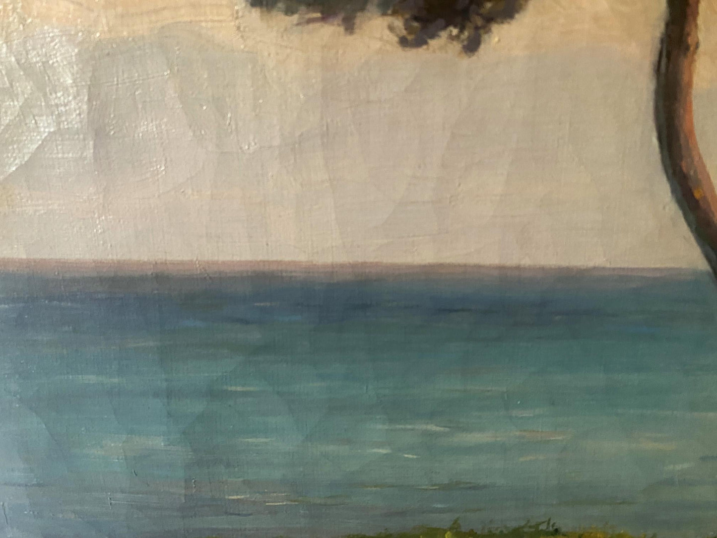 Oil painting Holidays on sailboats Abattucci