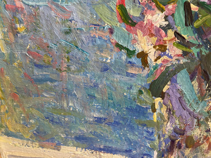Oil painting Flowers in a vase Ryman Evgeny Nikolaevich