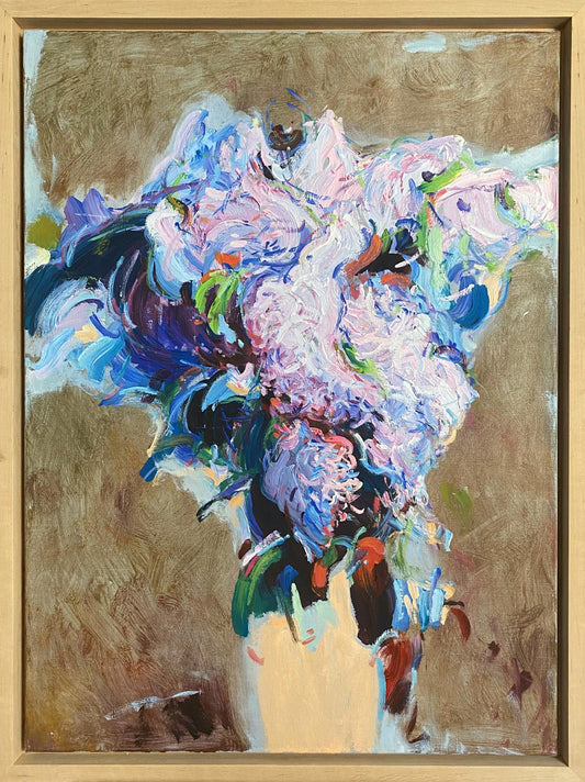 Oil painting Lilac bouquet Samchuk Vasily Alexandrovich