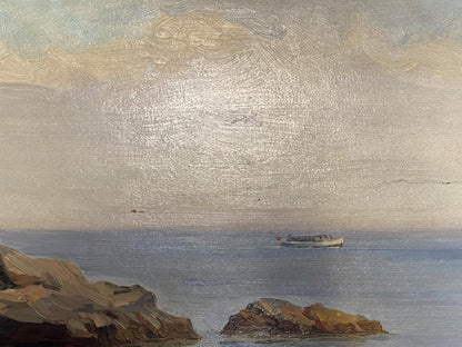 Oil painting Rocky coast Strelov Arkady Efimovich