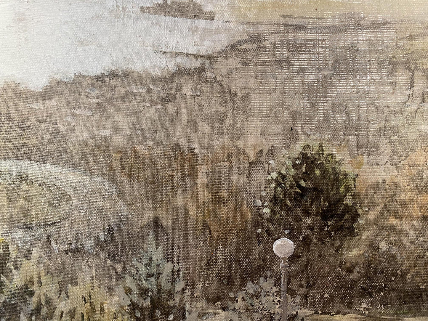 Oil painting Walk around Odessa Unknown artist