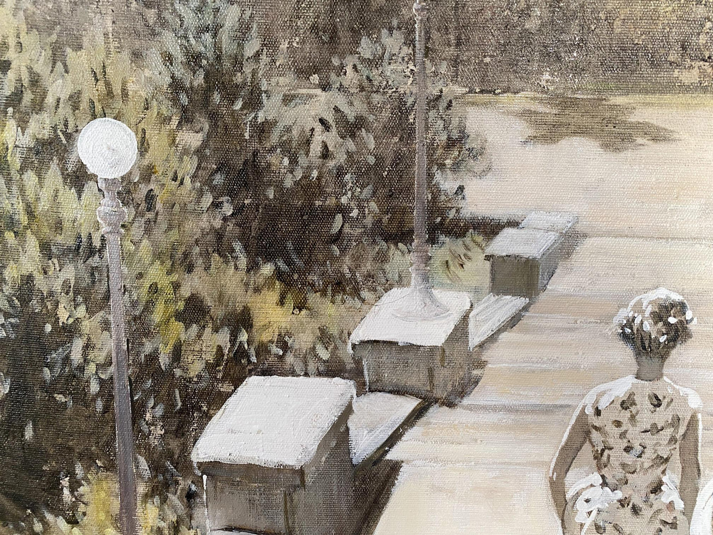 Oil painting Walk around Odessa Unknown artist